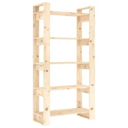 vidaXL Bücherregal/Raumteiler 80x35x160 cm Massivholz