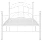 vidaXL Bett Weiß Metall 90x200 cm vidaXL Bett Weiß Metall 90x200 cm