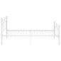 vidaXL Bett Weiß Metall 90x200 cm vidaXL Bett Weiß Metall 90x200 cm