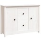 vidaXL Sideboard Weiß 100x35x74 cm Massivholz Kiefer vidaXL Sideboard Weiß 100x35x74 cm Massivholz Kiefer