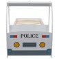 Polizeiauto-Kinderbett mit Matratze 90x200 cm 7 Zone H3 Polizeiauto-Kinderbett mit Matratze 90x200 cm 7 Zone H3