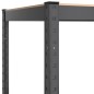 vidaXL Regale mit 5 Böden 2 Stk. Anthrazit Stahl & Holzwerkstoff vidaXL Regale mit 5 Böden 2 Stk. Anthrazit Stahl & Holzwerkstoff