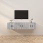 vidaXL TV-Wandschränke 3 Stk. Grau Sonoma 57x34,5x40 cm vidaXL TV-Wandschränke 3 Stk. Grau Sonoma 57x34,5x40 cm