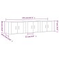 vidaXL TV-Wandschränke 3 Stk. Grau Sonoma 57x34,5x40 cm vidaXL TV-Wandschränke 3 Stk. Grau Sonoma 57x34,5x40 cm