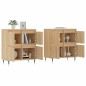 vidaXL Sideboards 2 Stk. Sonoma-Eiche Holzwerkstoff vidaXL Sideboards 2 Stk. Sonoma-Eiche Holzwerkstoff