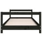 vidaXL Kinderbett Schwarz 80x200 cm Massivholz Kiefer vidaXL Kinderbett Schwarz 80x200 cm Massivholz Kiefer