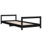 vidaXL Kinderbett Schwarz 80x200 cm Massivholz Kiefer vidaXL Kinderbett Schwarz 80x200 cm Massivholz Kiefer