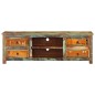vidaXL TV-Schrank Altholz 4 Schubladen