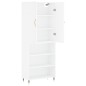 Highboard Weiß 69,5x34x180 cm Holzwerkstoff Highboard Weiß 69,5x34x180 cm Holzwerkstoff