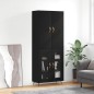 vidaXL Highboard Schwarz 69,5x34x180 cm Holzwerkstoff
