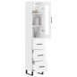 vidaXL Highboard Hochglanz-Weiß 34,5x34x180 cm Holzwerkstoff vidaXL Highboard Hochglanz-Weiß 34,5x34x180 cm Holzwerkstoff