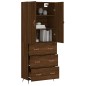 vidaXL Highboard Braun Eichen-Optik 69,5x34x180 cm Holzwerkstoff vidaXL Highboard Braun Eichen-Optik 69,5x34x180 cm Holzwerkstoff