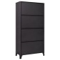 vidaXL Schließfachschrank Anthrazit und Rot 90x45x180 cm Stahl vidaXL Schließfachschrank Anthrazit und Rot 90x45x180 cm Stahl