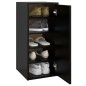 vidaXL Schuhschrank Schwarz 32x35x70 cm Holzwerkstoff vidaXL Schuhschrank Schwarz 32x35x70 cm Holzwerkstoff