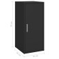 vidaXL Schuhschrank Schwarz 32x35x70 cm Holzwerkstoff vidaXL Schuhschrank Schwarz 32x35x70 cm Holzwerkstoff