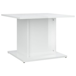 vidaXL Couchtisch Hochglanz-Weiß 55,5x55,5x40 cm Holzwerkstoff