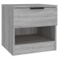 vidaXL Nachttisch Grau Sonoma Holzwerkstoff vidaXL Nachttisch Grau Sonoma Holzwerkstoff