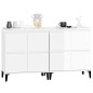 vidaXL Sideboards 2 Stk. Hochglanz-Weiß 60x35x70 cm Holzwerkstoff vidaXL Sideboards 2 Stk. Hochglanz-Weiß 60x35x70 cm Holzwerkstoff