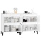 vidaXL Sideboards 2 Stk. Hochglanz-Weiß 60x35x70 cm Holzwerkstoff vidaXL Sideboards 2 Stk. Hochglanz-Weiß 60x35x70 cm Holzwerkstoff