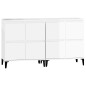 vidaXL Sideboards 2 Stk. Hochglanz-Weiß 60x35x70 cm Holzwerkstoff vidaXL Sideboards 2 Stk. Hochglanz-Weiß 60x35x70 cm Holzwerkstoff