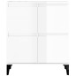 vidaXL Sideboards 2 Stk. Hochglanz-Weiß 60x35x70 cm Holzwerkstoff vidaXL Sideboards 2 Stk. Hochglanz-Weiß 60x35x70 cm Holzwerkstoff
