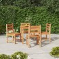 vidaXL 5-tlg. Garten-Essgruppe Massivholz Teak vidaXL 5-tlg. Garten-Essgruppe Massivholz Teak