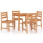 vidaXL 5-tlg. Garten-Essgruppe Massivholz Teak vidaXL 5-tlg. Garten-Essgruppe Massivholz Teak