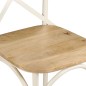 Esszimmerstühle 4 Stk. Weiß Mango-Massivholz Esszimmerstühle 4 Stk. Weiß Mango-Massivholz