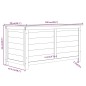 vidaXL Outdoor-Kissenbox Anthrazit 100x50x56 cm Massivholz Tanne vidaXL Outdoor-Kissenbox Anthrazit 100x50x56 cm Massivholz Tanne