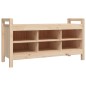 vidaXL Flurbank 110x40x60 cm Massivholz Kiefer vidaXL Flurbank 110x40x60 cm Massivholz Kiefer
