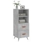 vidaXL Sideboard Betongrau 34,5x34x90 cm Holzwerkstoff vidaXL Sideboard Betongrau 34,5x34x90 cm Holzwerkstoff