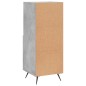 vidaXL Sideboard Betongrau 34,5x34x90 cm Holzwerkstoff vidaXL Sideboard Betongrau 34,5x34x90 cm Holzwerkstoff