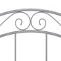 vidaXL Bett Grau Metall 90x200 cm vidaXL Bett Grau Metall 90x200 cm