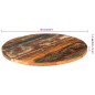 vidaXL Tischplatte Rund 60 cm 25-27 mm Altholz Massiv vidaXL Tischplatte Rund 60 cm 25-27 mm Altholz Massiv