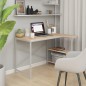 vidaXL Computertisch Weiß und Eiche-Optik 110x72x70 cm Holzwerkstoff vidaXL Computertisch Weiß und Eiche-Optik 110x72x70 cm Holzwerkstoff