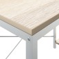 vidaXL Computertisch Weiß und Eiche-Optik 110x72x70 cm Holzwerkstoff vidaXL Computertisch Weiß und Eiche-Optik 110x72x70 cm Holzwerkstoff