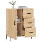 vidaXL Sideboard Sonoma-Eiche 69,5x34x90 cm Holzwerkstoff vidaXL Sideboard Sonoma-Eiche 69,5x34x90 cm Holzwerkstoff