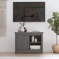 vidaXL TV-Schrank Grau 70x36,5x52 cm Massivholz Kiefer vidaXL TV-Schrank Grau 70x36,5x52 cm Massivholz Kiefer