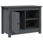 vidaXL TV-Schrank Grau 70x36,5x52 cm Massivholz Kiefer vidaXL TV-Schrank Grau 70x36,5x52 cm Massivholz Kiefer
