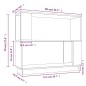 vidaXL Bücherregal/Raumteiler Weiß 80x25x70 cm Massivholz Kiefer vidaXL Bücherregal/Raumteiler Weiß 80x25x70 cm Massivholz Kiefer