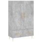 vidaXL Highboard Betongrau 69,5x31x115 cm Holzwerkstoff vidaXL Highboard Betongrau 69,5x31x115 cm Holzwerkstoff
