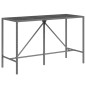 vidaXL 11-tlg. Gartenbar-Set mit Kissen Grau Poly Rattan vidaXL 11-tlg. Gartenbar-Set mit Kissen Grau Poly Rattan