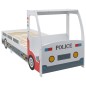 Polizeiauto-Kinderbett mit Matratze 90x200 cm 7 Zone H2 H3 Polizeiauto-Kinderbett mit Matratze 90x200 cm 7 Zone H2 H3