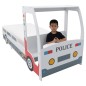 Polizeiauto-Kinderbett mit Matratze 90x200 cm 7 Zone H2 H3 Polizeiauto-Kinderbett mit Matratze 90x200 cm 7 Zone H2 H3