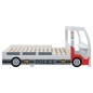 Polizeiauto-Kinderbett mit Matratze 90x200 cm 7 Zone H2 H3 Polizeiauto-Kinderbett mit Matratze 90x200 cm 7 Zone H2 H3