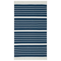 vidaXL Teppich Marineblau 120x180 cm Baumwolle