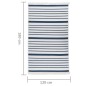 vidaXL Teppich Marineblau 120x180 cm Baumwolle vidaXL Teppich Marineblau 120x180 cm Baumwolle