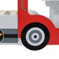 Polizeiauto-Kinderbett mit Matratze 90x200 cm 7 Zone H2 H3 Polizeiauto-Kinderbett mit Matratze 90x200 cm 7 Zone H2 H3
