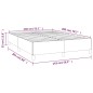 vidaXL Boxspringbett mit Matratze Blau 140x200 cm Stoff vidaXL Boxspringbett mit Matratze Blau 140x200 cm Stoff