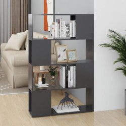 vidaXL Bücherregal Raumteiler Grau 80x24x124,5 cm Holzwerkstoff